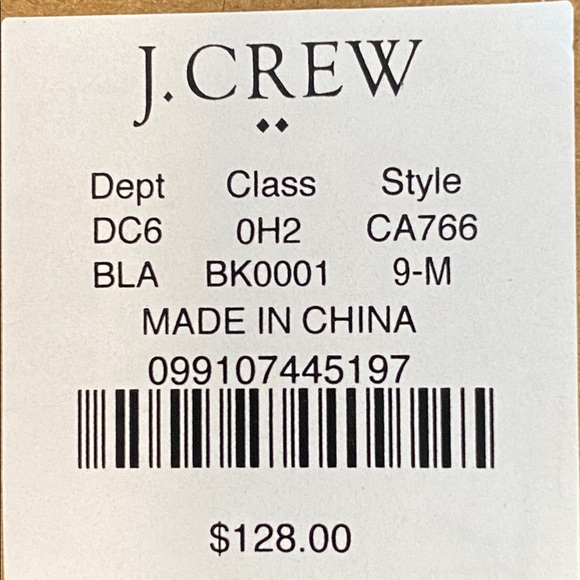 J. Crew Mary Jane Flats Shoes w Pearl Buckle Size 9 M NWT  (New In Box) - Picture 13 of 13